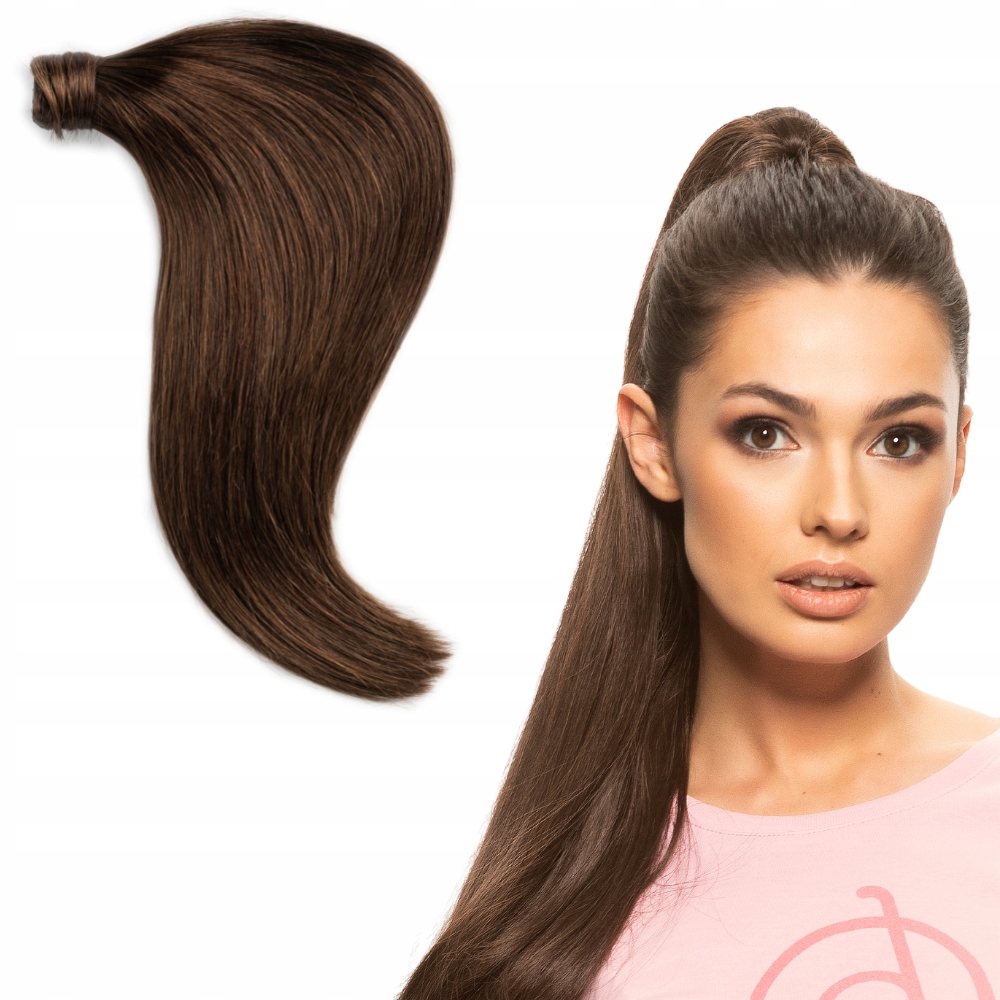 Kucyk připínací 100% přírodní vlasy 50 cm #4