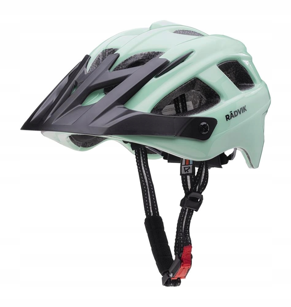 KASK ROWEROWY NA ROLKI DESKOROLKĘ HULAJNOGĘ RADVIK KURER CZARNO-TURKUS r M