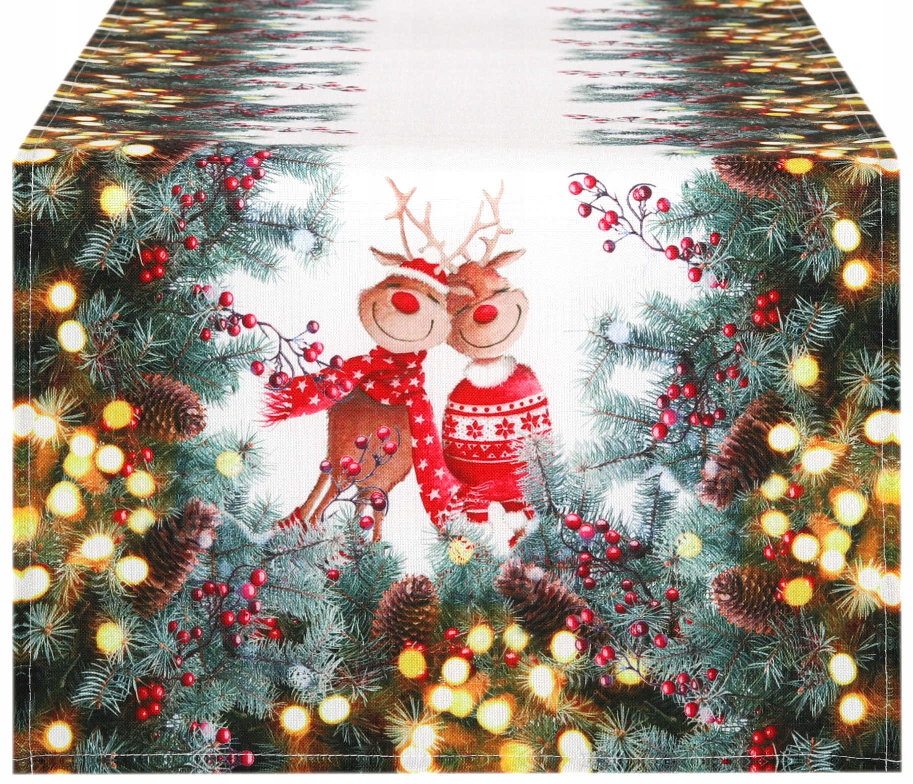 

Bieżnik Świąteczny 40x140 na Stół Renifery