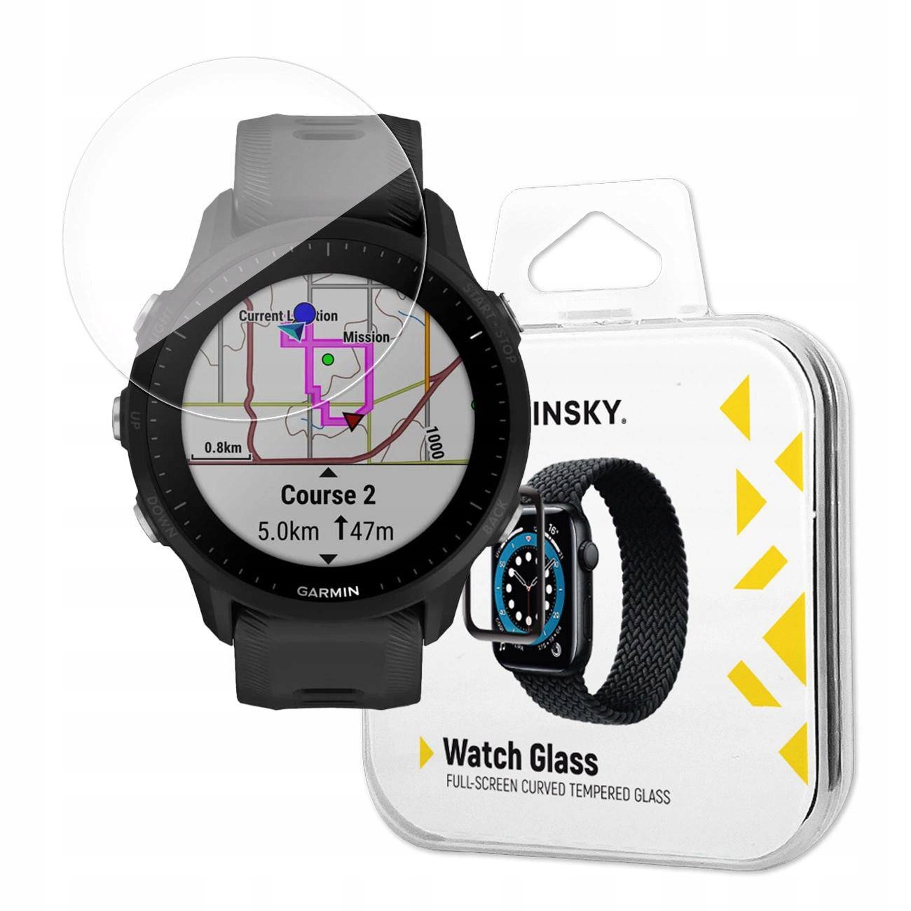 Wozinsky 2X Full Glue Garmin Forerunner 965