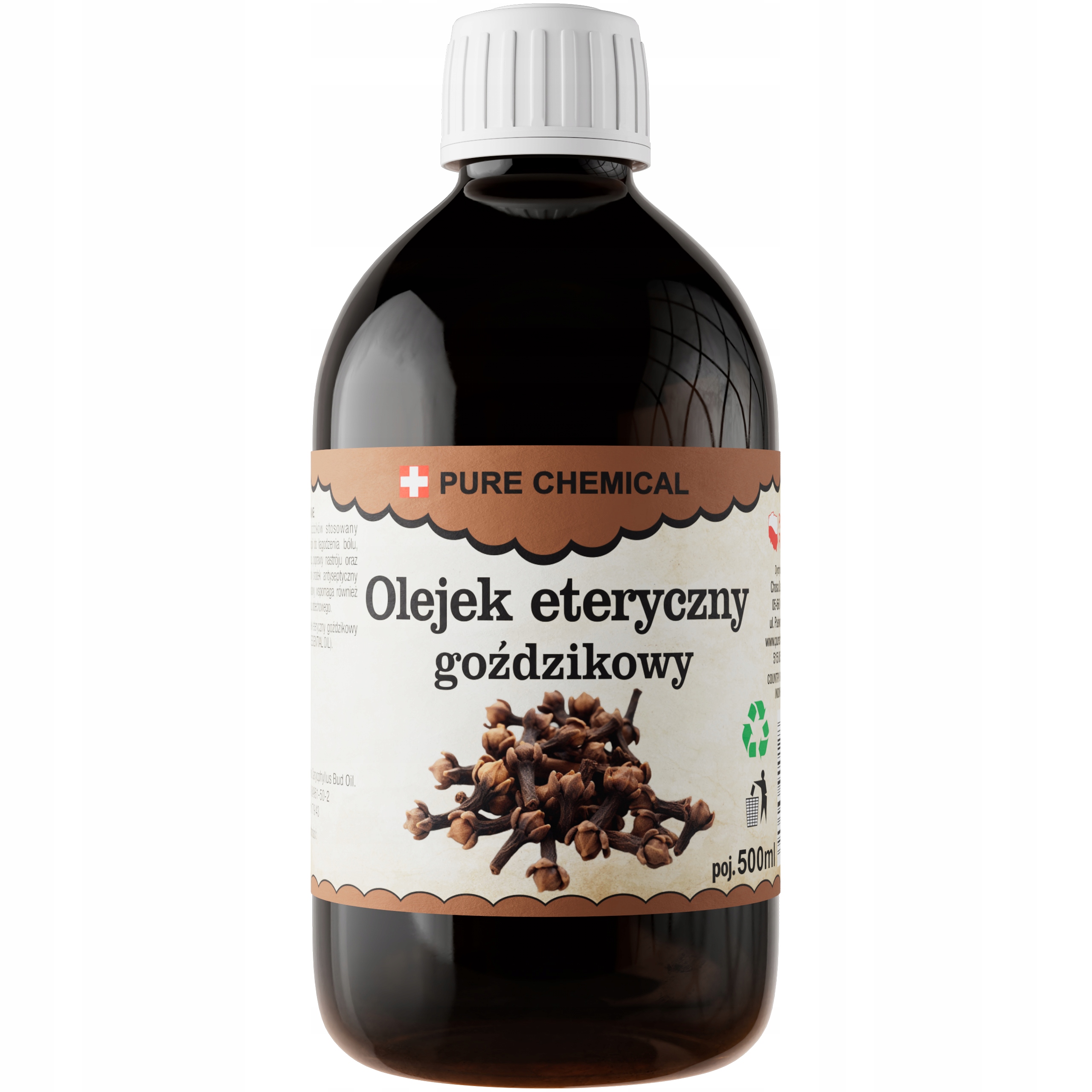 Olejek Goździkowy Naturalny Eteryczny 0,5L