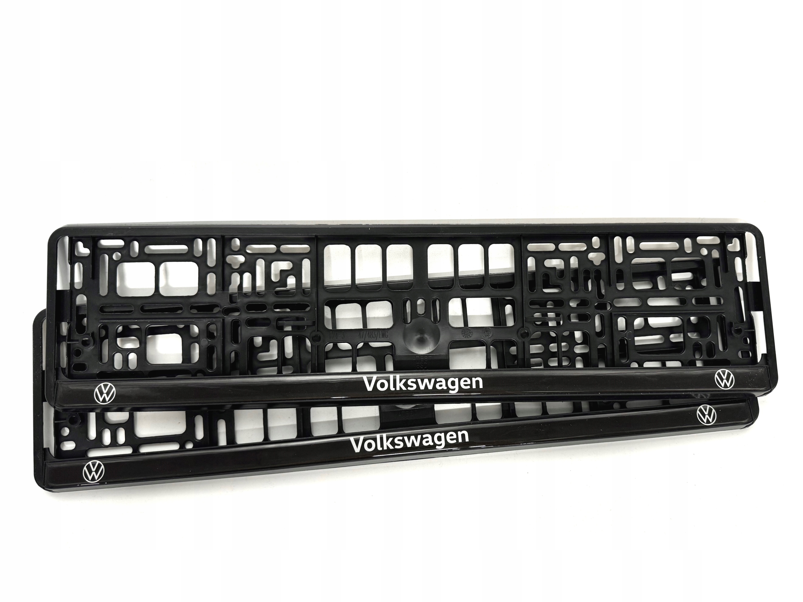 2x Ramki Ramka Rejestracyjna Tablicy Żelowe Volkswagen Komplet 2 Sztuki