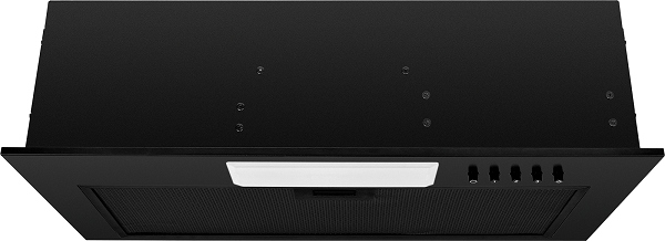 Vstavaný odsávač pár Kernau KBHI0360B čierny, výkonný, tichý Led 60 cm, rýchla výška