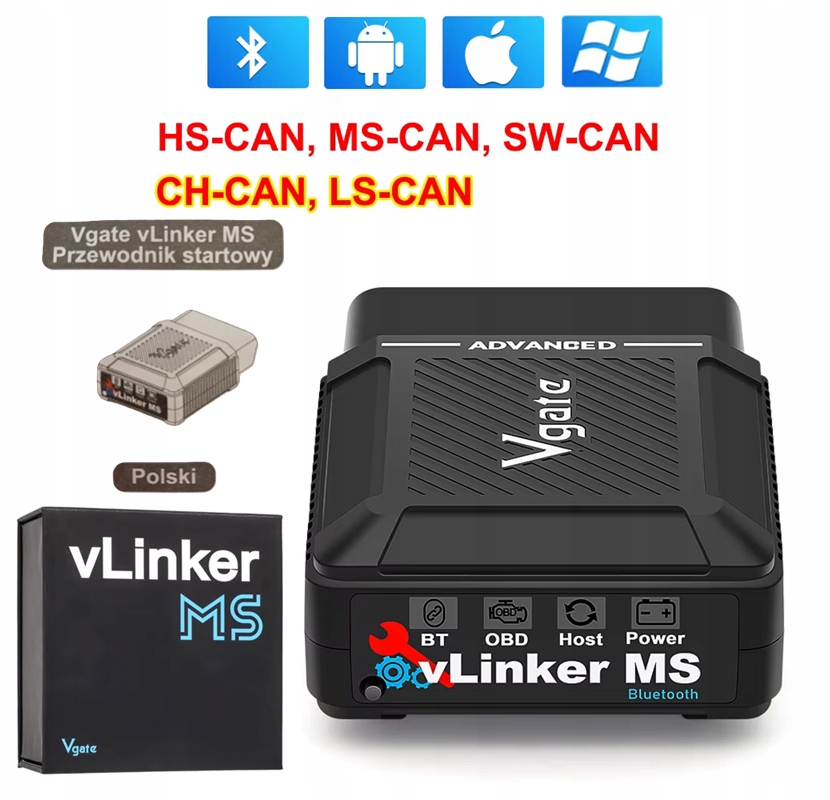 Rozhranie vLinker Ms multiplex Bluetooth pre iOS/PC