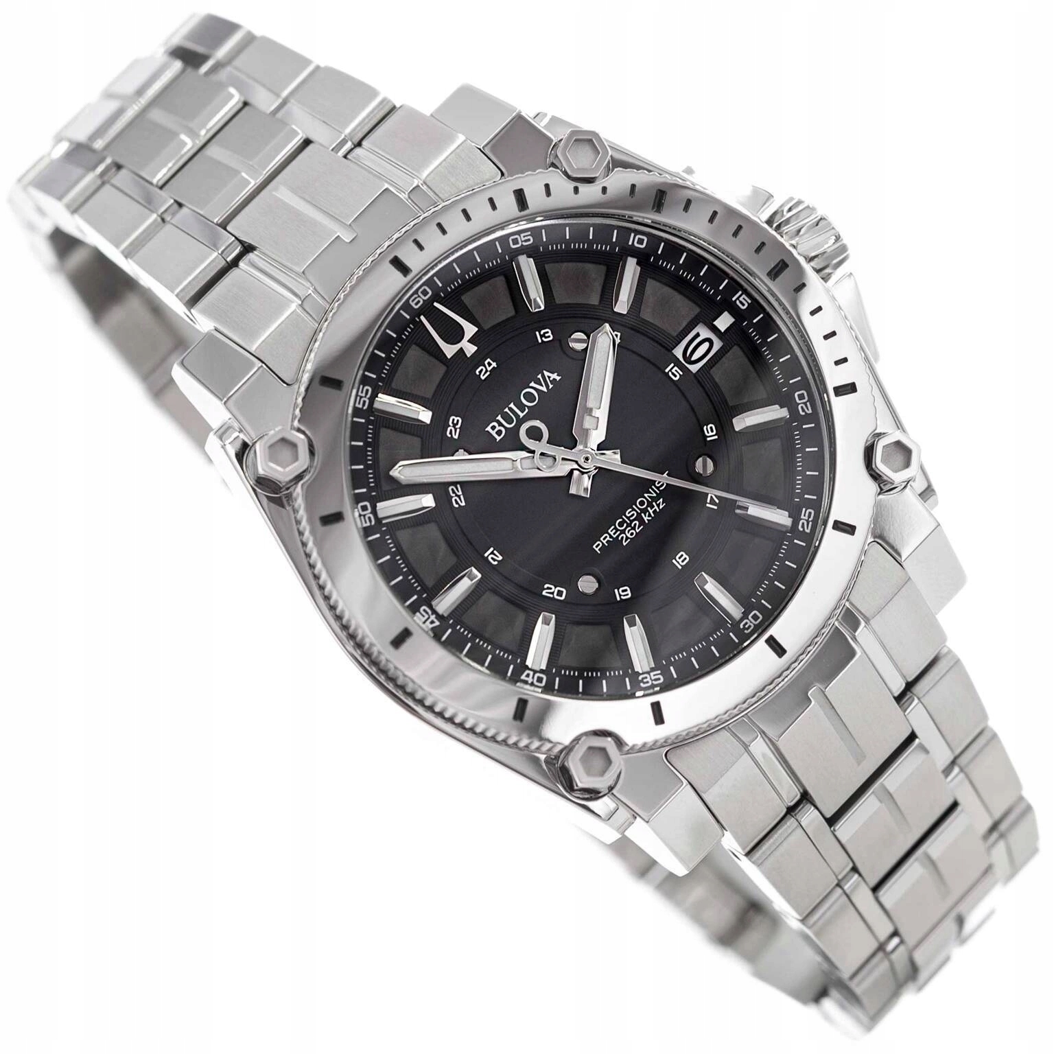 Pánské Hodinky Bulova 96B417 Precisionist Icon Na Náramku Ze Safírového Skla