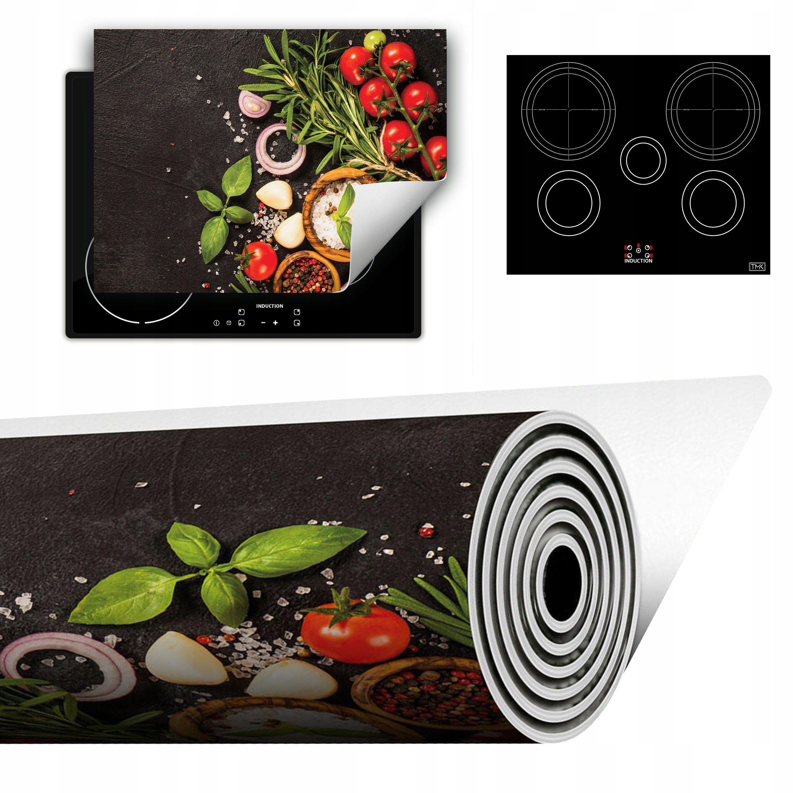 Vinylová Podložka Do Kuchyně Více Místa 70x52 koření rajče