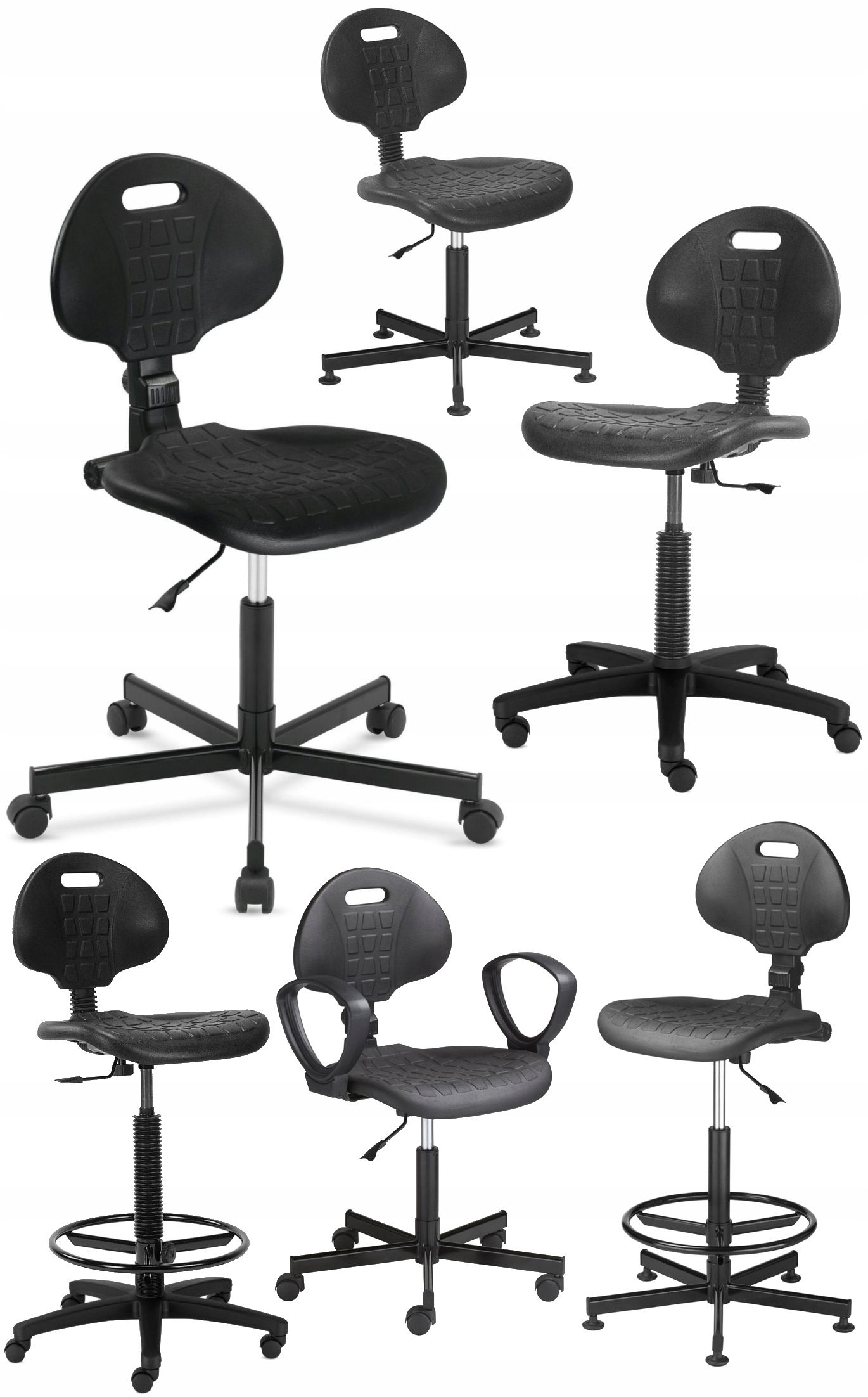 Taboret z oparciem na kółkach NARGO RTS TS06 NowyS Marka inny