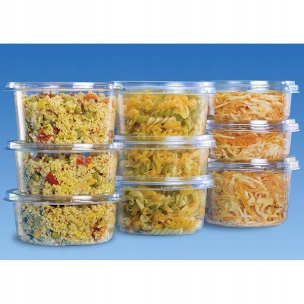 Pojemnik okrągły 400ml PP 50 szt. na sałatkę Rodzaj pojemniki