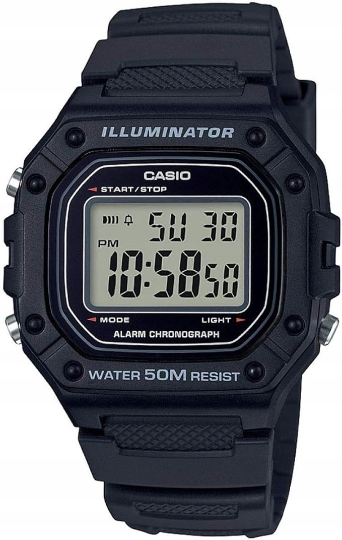 Hodinky Casio Iluminator W-218H – Klasický digitální quartzový displej