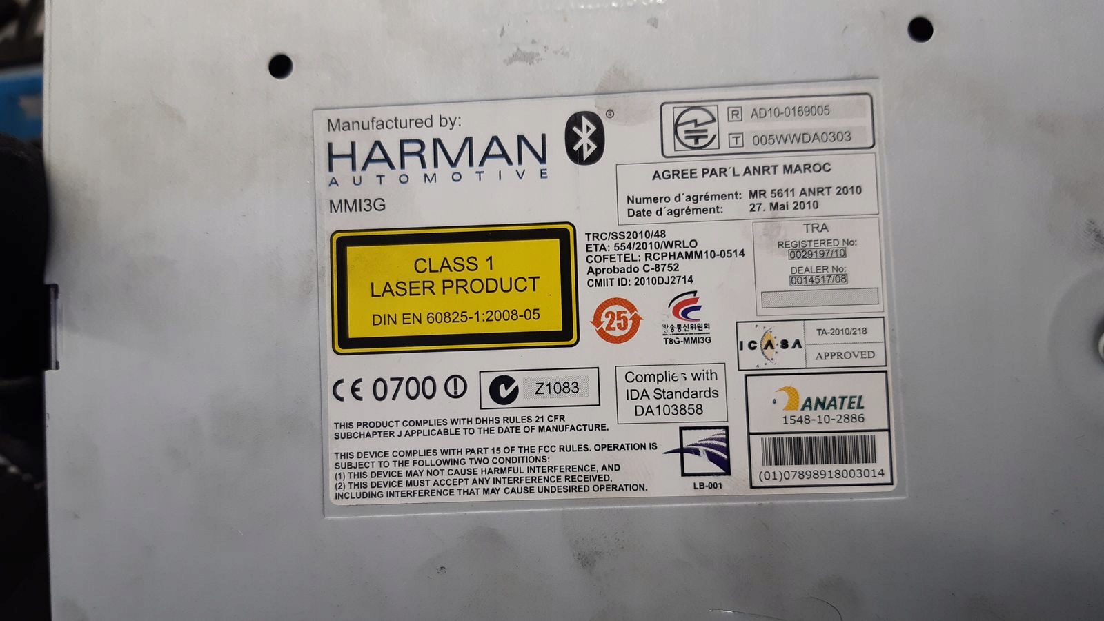 Radio navigation Audi A4 B8