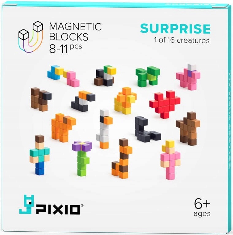 PIXIO KLOCKI MAGNETYCZNE SURPRISE SERIES 8-11 SZT