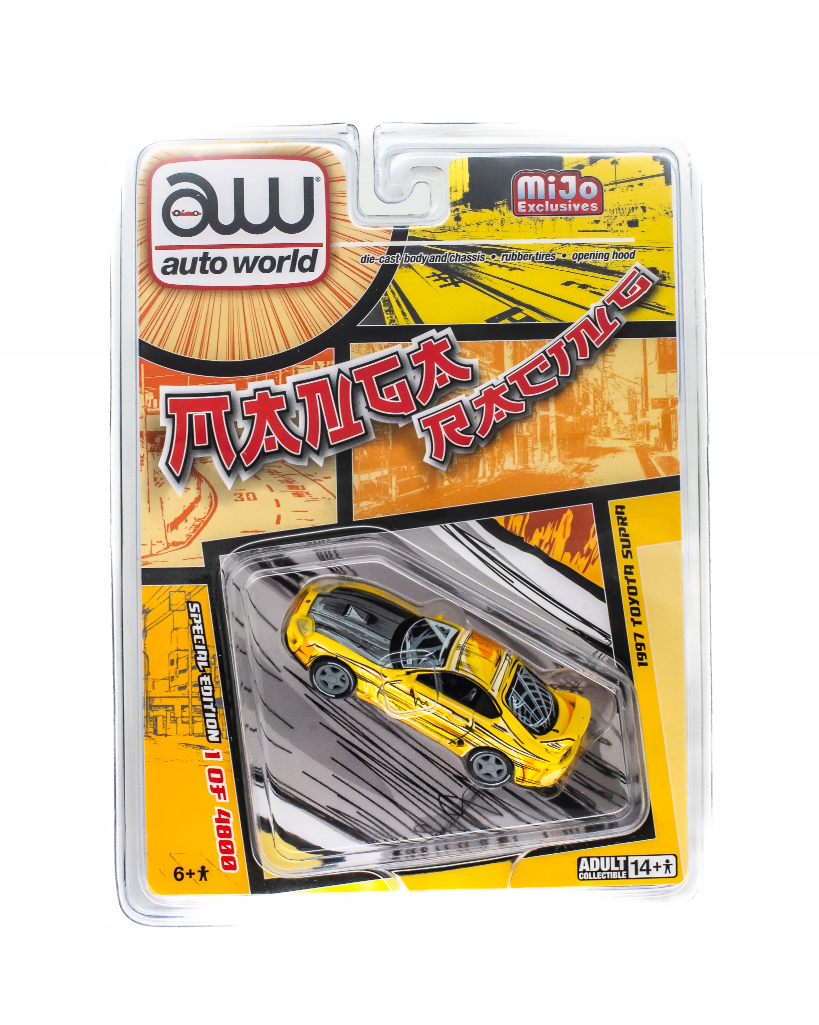 Auto World 1:64 Manga Racing 1997 Toyota Supra Otevírací Prvky
