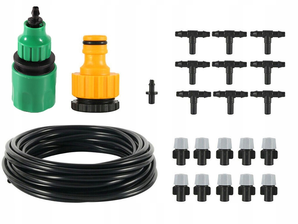 KURTYNA WODNA MGIEŁKA ZRASZACZ 10m OGRODOWA KLIMA ZESTAW DO NAWADNIANIA