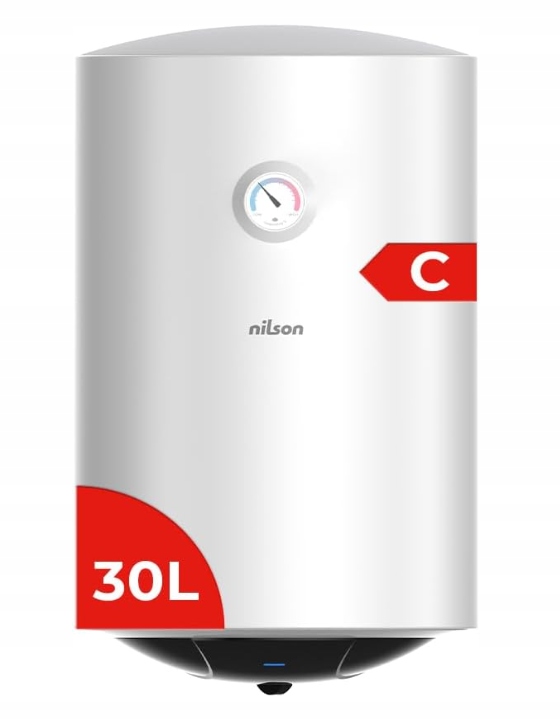 Elektrický ohrievač vody Bojler biely 1500 W 30 l, energeticky úsporný Nilson