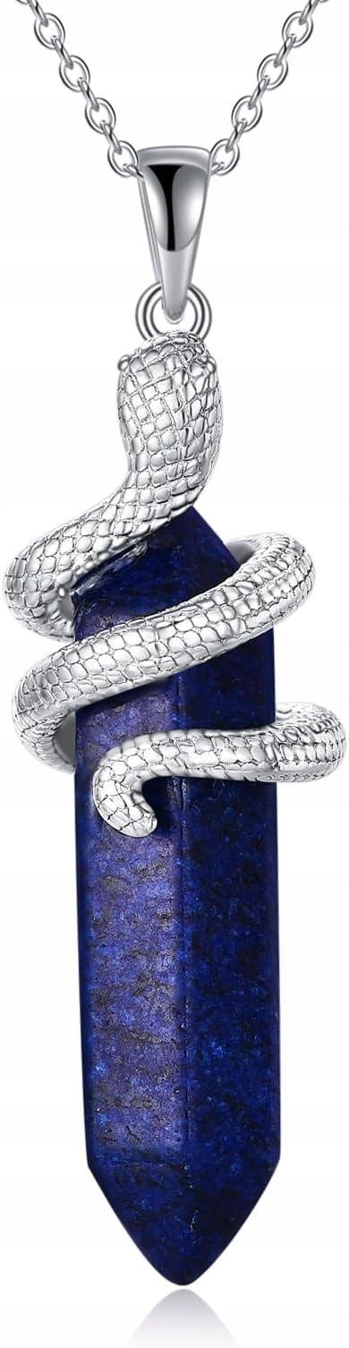 Řetízek s přívěskem ve tvaru hada Stříbro 925 Lapis Lazuli