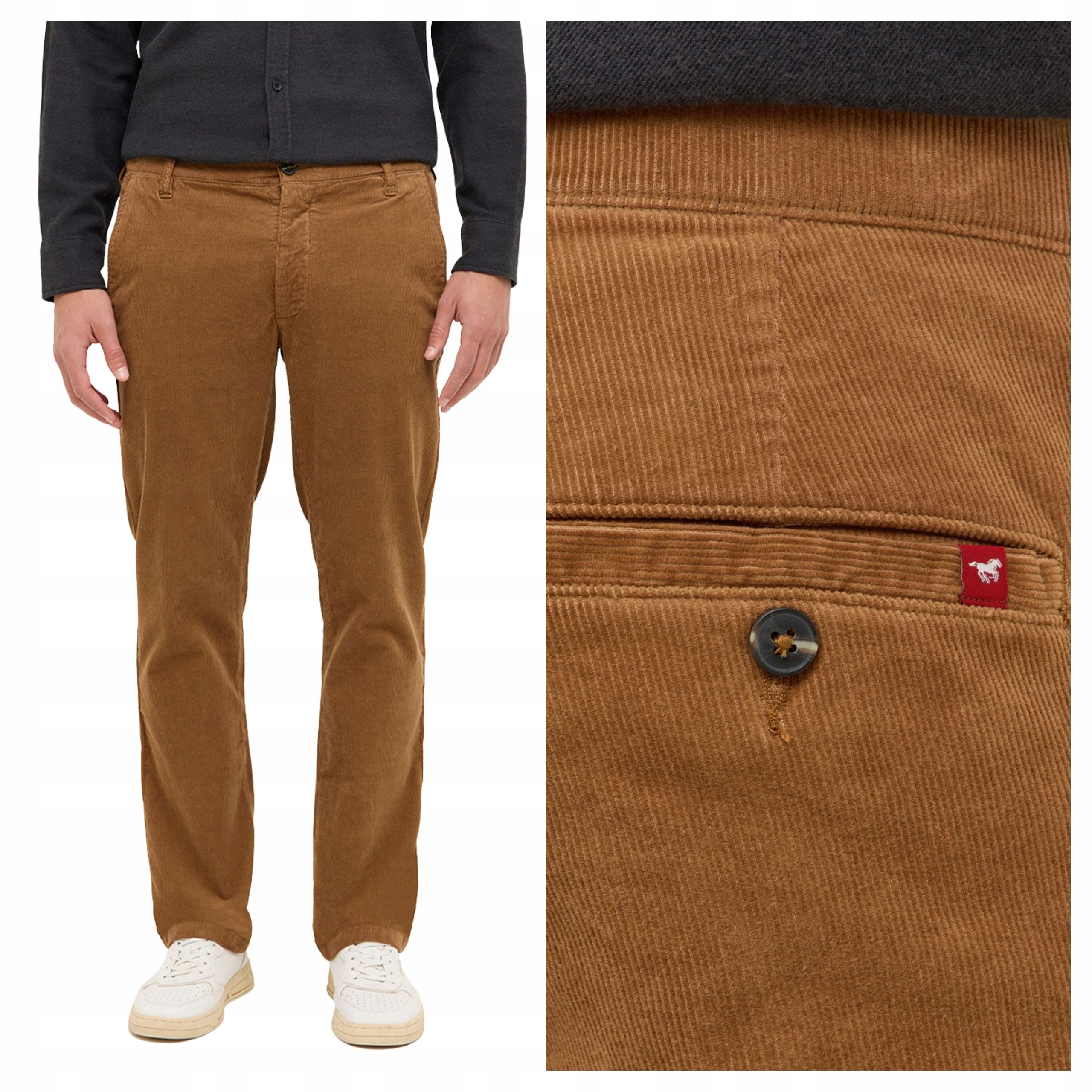 Pánské džíny Mustang Tramper Chino Béžové Rubber Klasické W32 L32