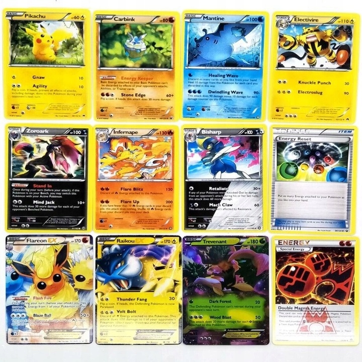 Pokemon Karty Metalowa Puszka Box Zestaw 41 Kart 3 SPECJALNE Wydawca inny