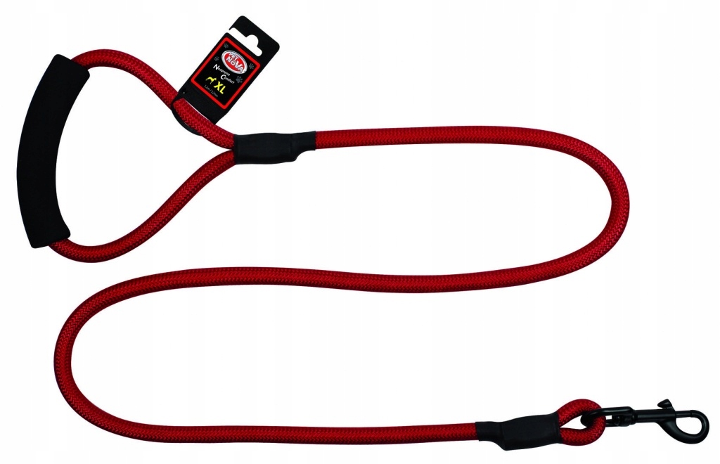 

Pet Nova Smycz Sznur 0,8cmx120cm Z Rączką S Red