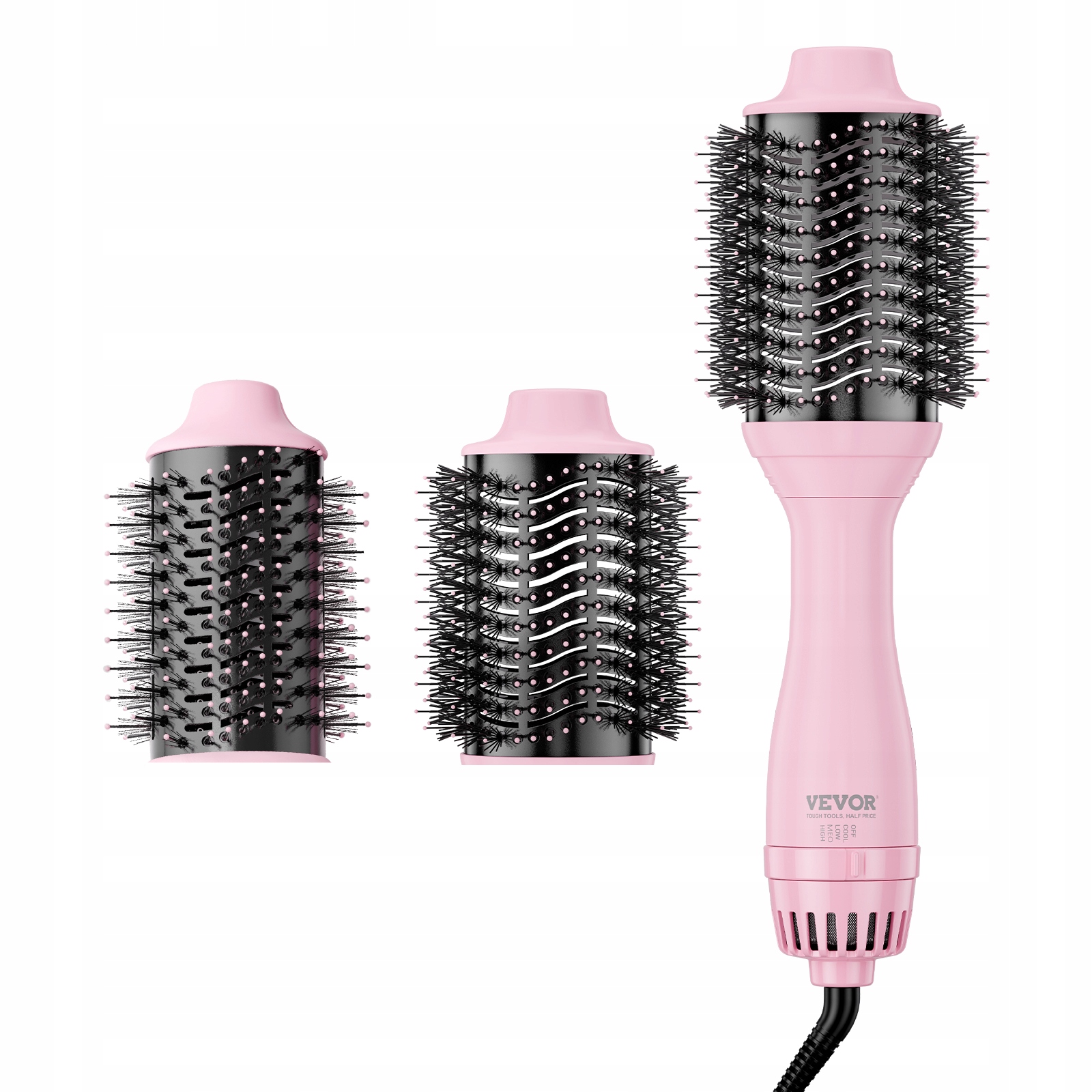Vevor Hot Air Brush Sušič Vlasov S Ionizáciou 4V1 Keramický Titánový