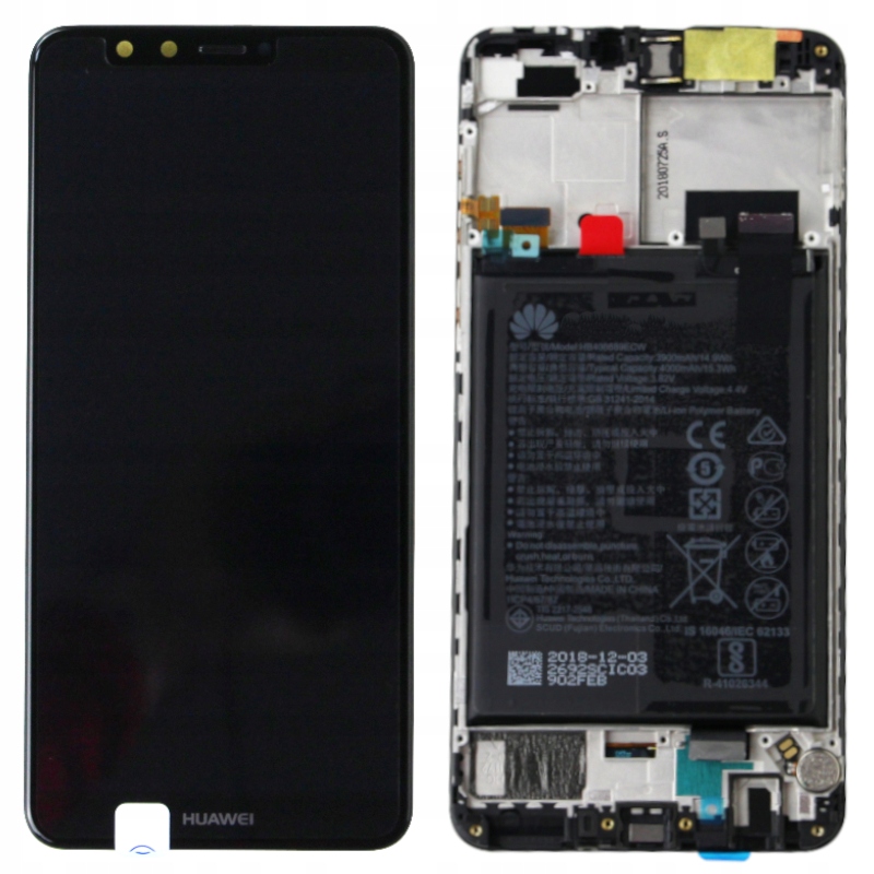 Originální LCD displej S Baterií Pro Huawei Y9 2018