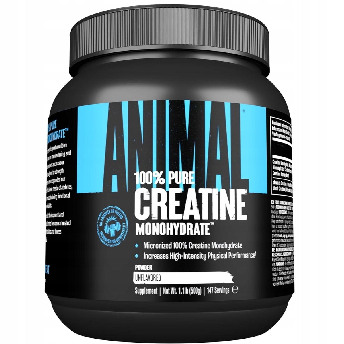 Universal Animal Creatine Powder 500 g Čistý kreatin monohydrát Bez příchuti