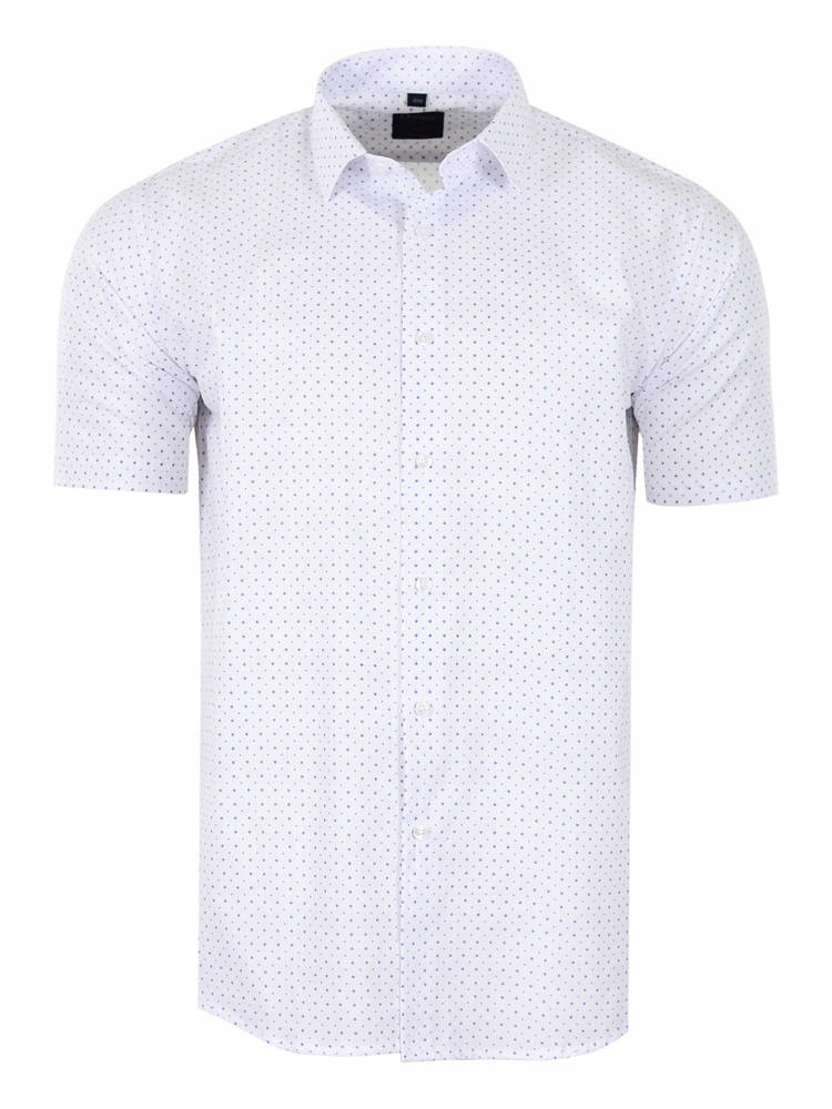 48/49 Koszula Biała Krótki Rękaw Duża