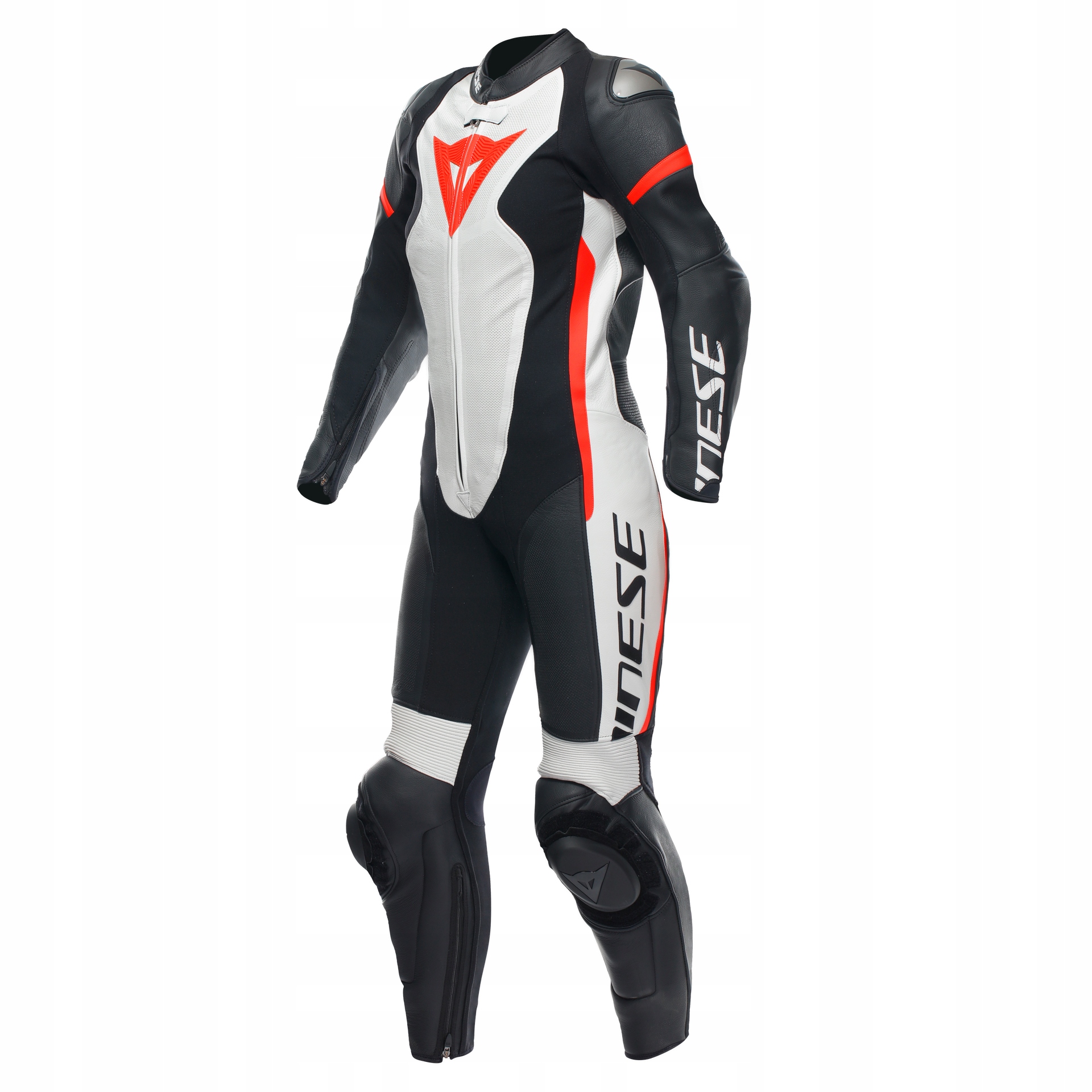 Dámska motocyklová kombinéza Dainese Grobnik Lady 1PC Bielo/Červená 42