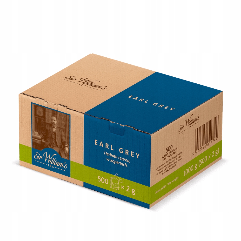 Sir William’s Tea Earl Grey 500 saszetek Czarna Herbata