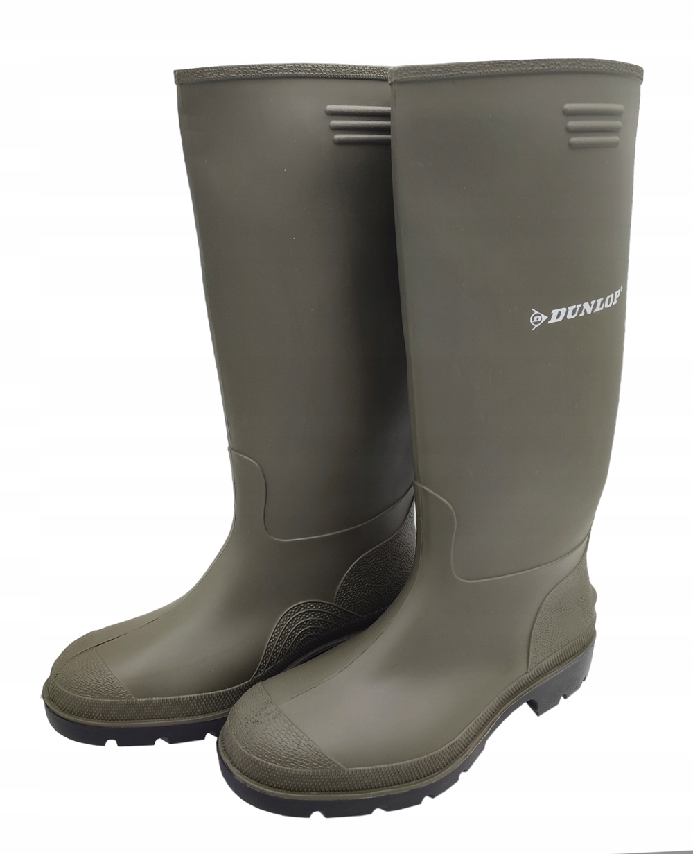 KALOSZE MĘSKIE ROLNICZE WYSOKIE DUNLOP PRICEMASTOR ZIELONE 45 Długość wkładki 30 cm