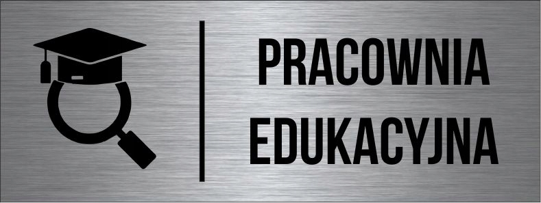 TABLICZKA Pracownia Edukacyjna Aluminium Piktogram