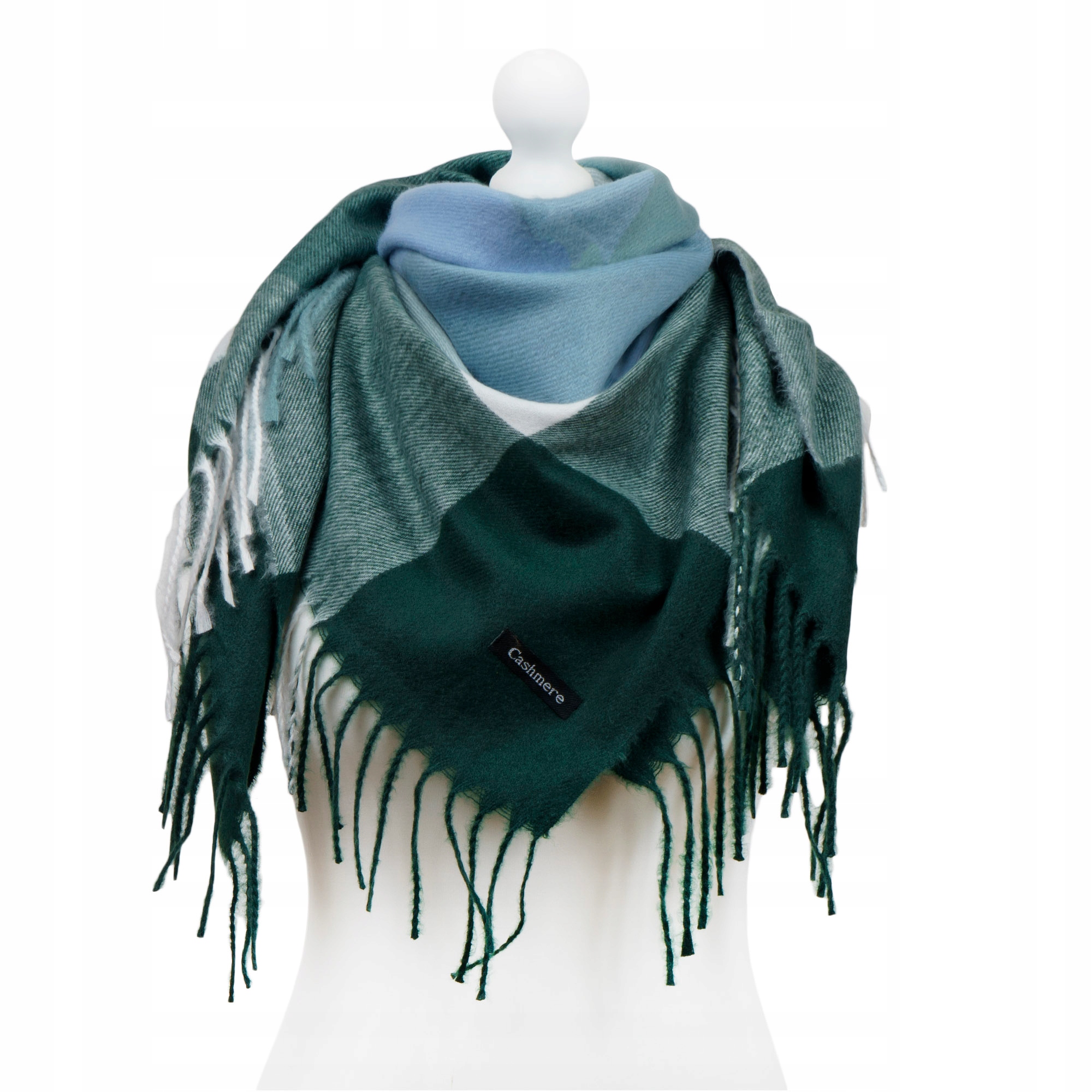 DUŻA CHUSTA KASZMIROWA KRATA KRATKA CIEPŁA KOLORY EAN (GTIN) 5903855966543