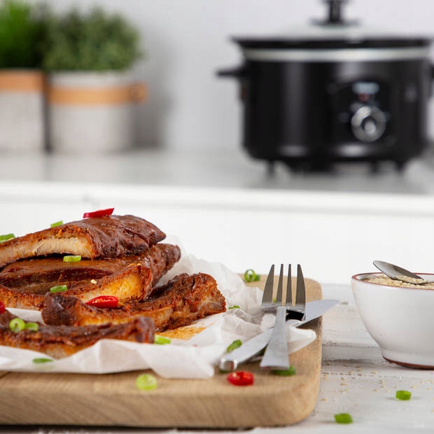 SLOWCOOKER Garnek elektryczny WOLNOWAR ceramiczny 3.5L MISA + termostat Szerokość produktu 31 cm