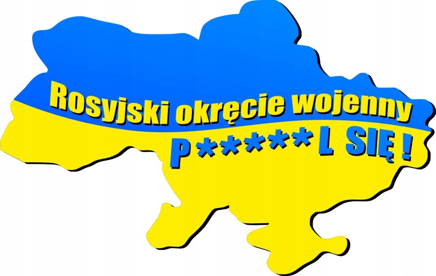 

Naklejka Samoprzylepna Wolna Ukraina Flaga+gratis