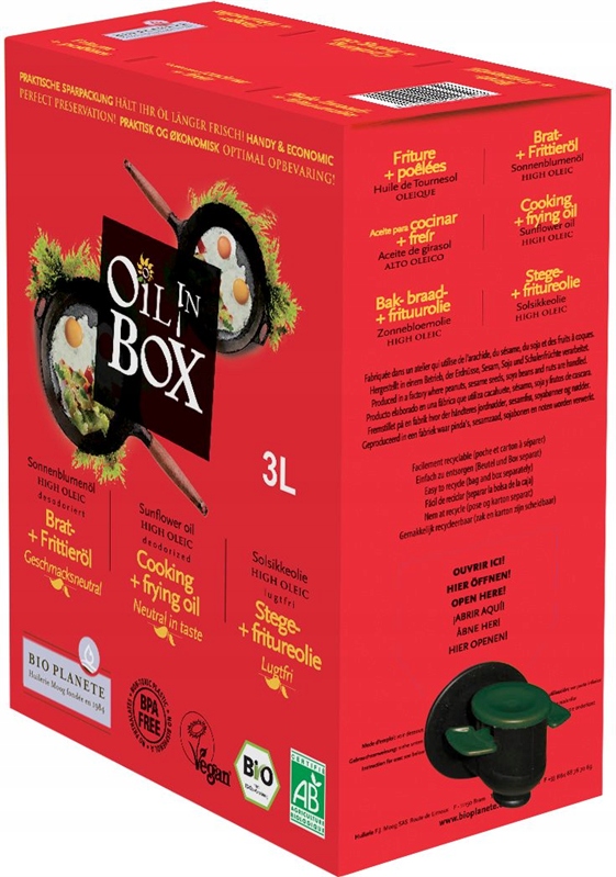 Levně Olej Na Vaření A Smažení Bio 3 L Planete