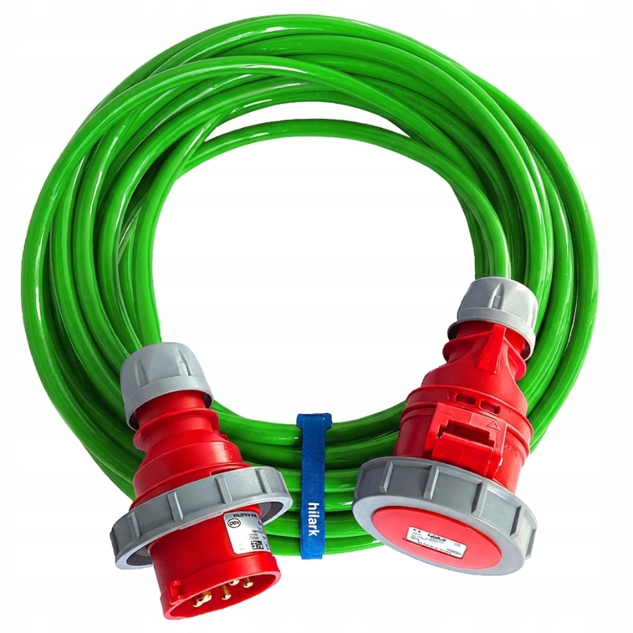 Przedłużacz siłowy guma Pur mocny H07BQF 5x2,5 16A zielony IP67 35m
