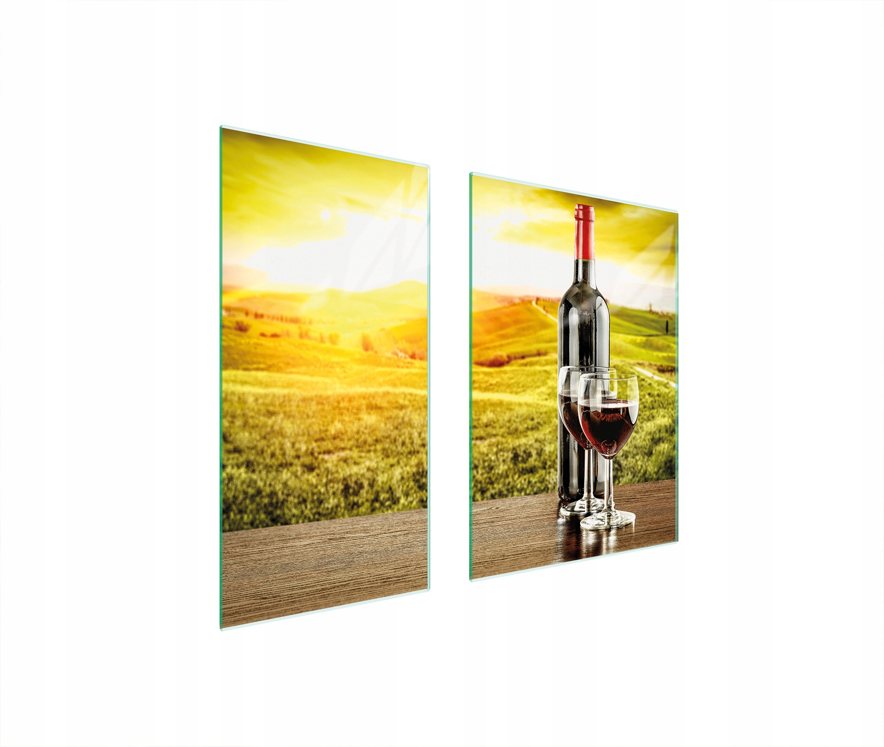 Skleněná Ochranná Deska 75x52 Víno Tvrzené Sklo