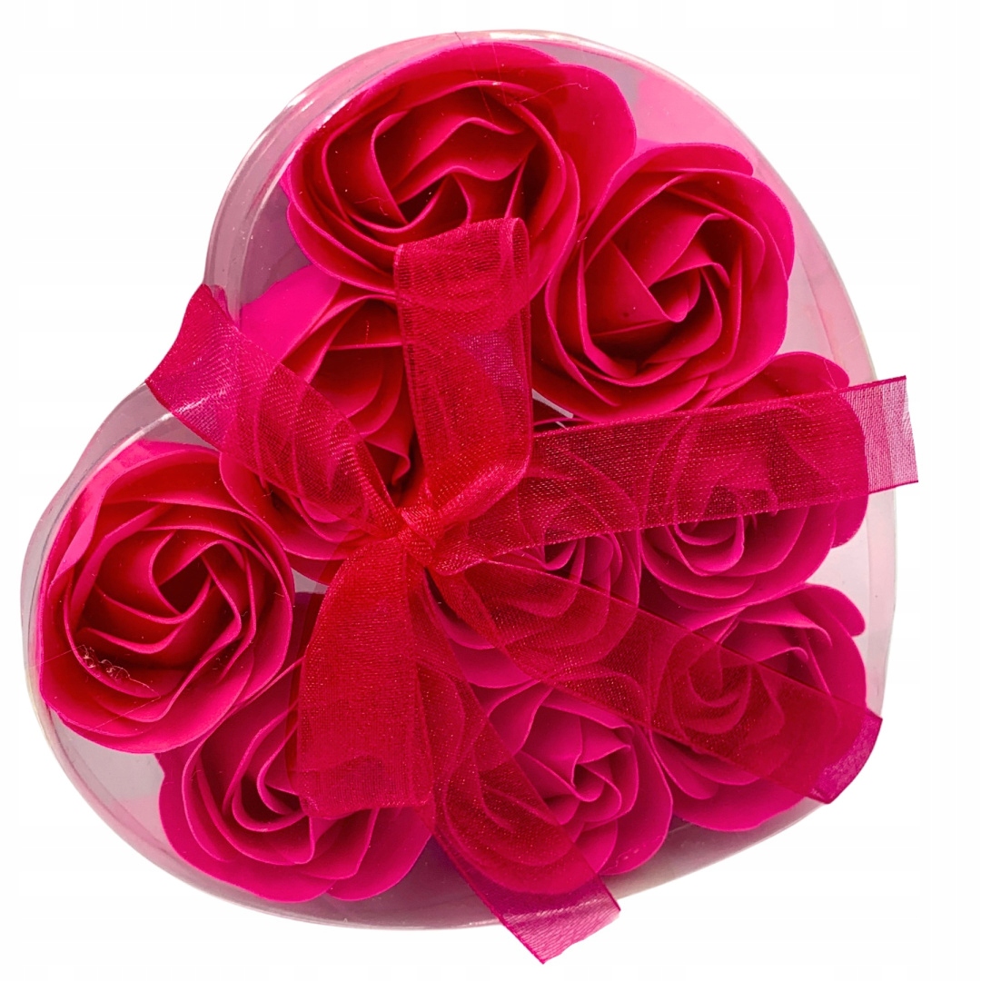 RÓŻE MYDLANE KWIATY DO KĄPIELI PREZENT WALNETYNKI DZIEŃ KOBIET Wysokość 11.5 cm