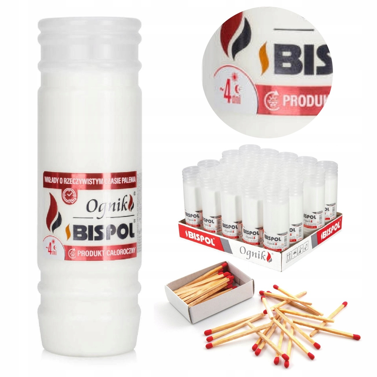 Celoroční do hřbitovních svíček Parafínové Hřbitovní Svíčka Parafínový Vklad Svíčka 96H/24