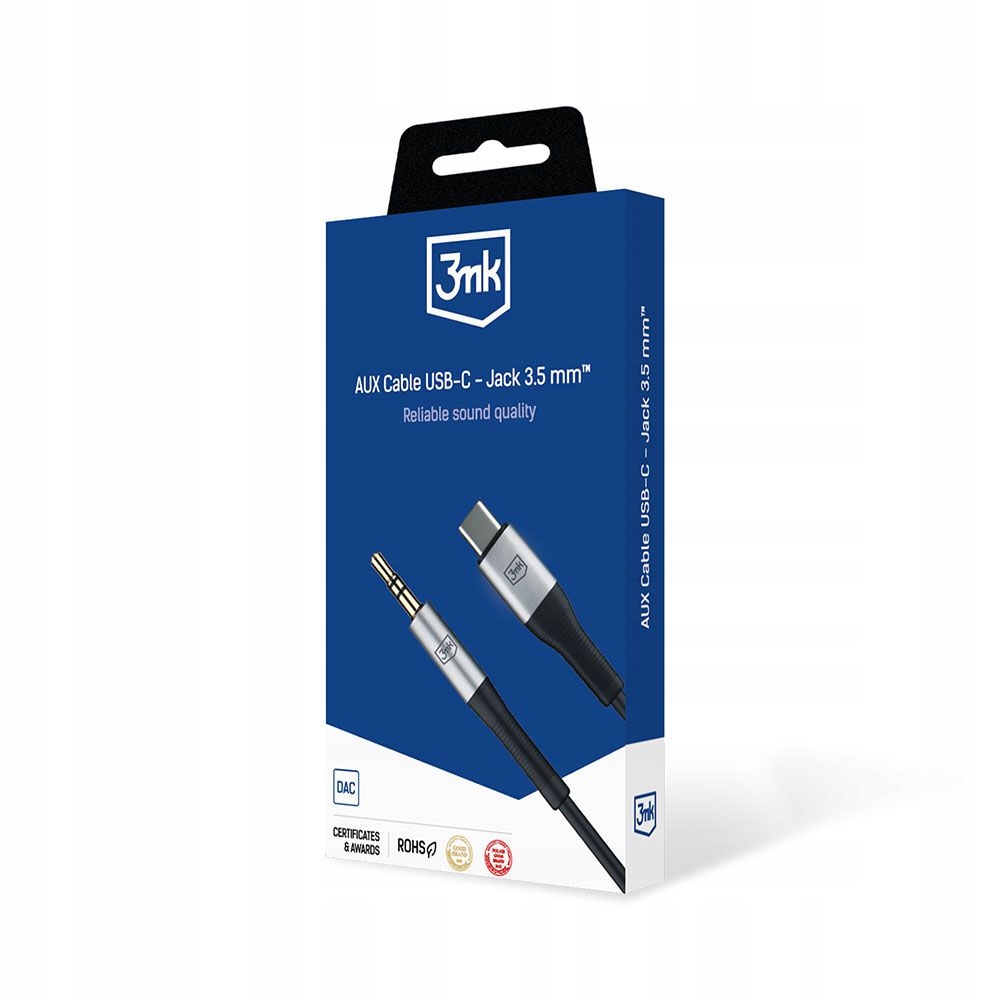 Kabel 3MK Aux Cable Usb-c Jack 3,5 MM