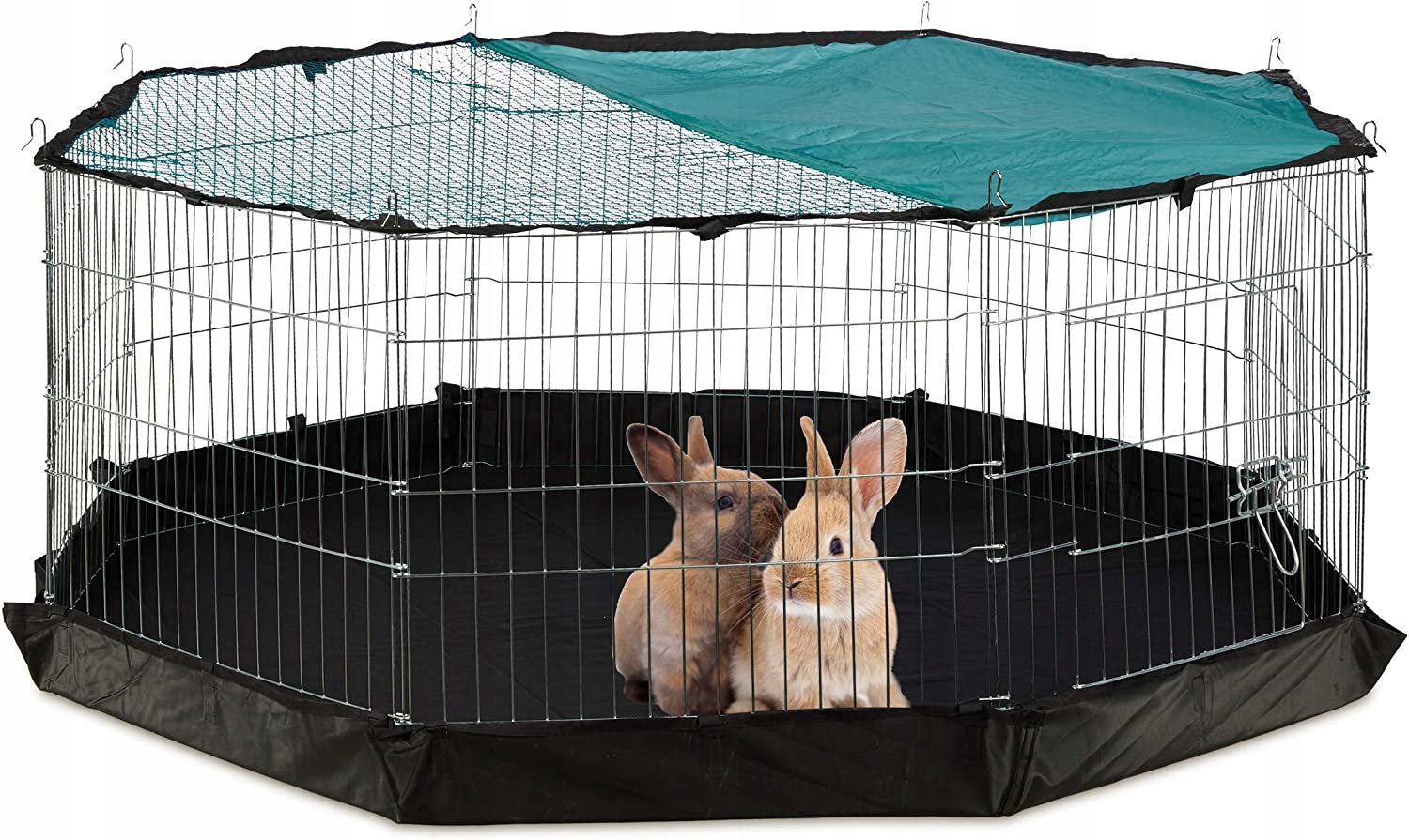 Levně Relaxdays Kotec Kovová Pro Králíky 150cm