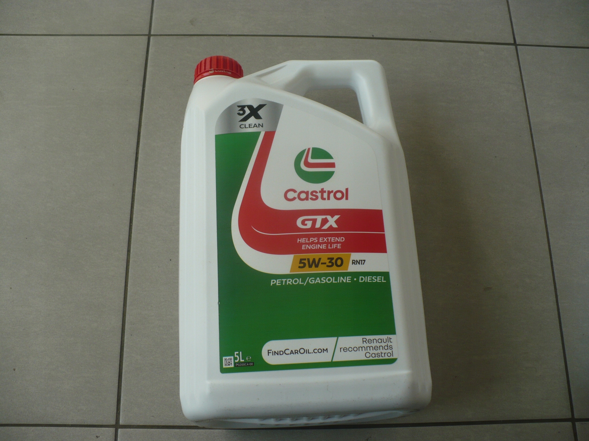 Olej Dacia 1,0 1,3 Tce 1,6 E-TEch Castrol Gtx 5W30 RN17 5L