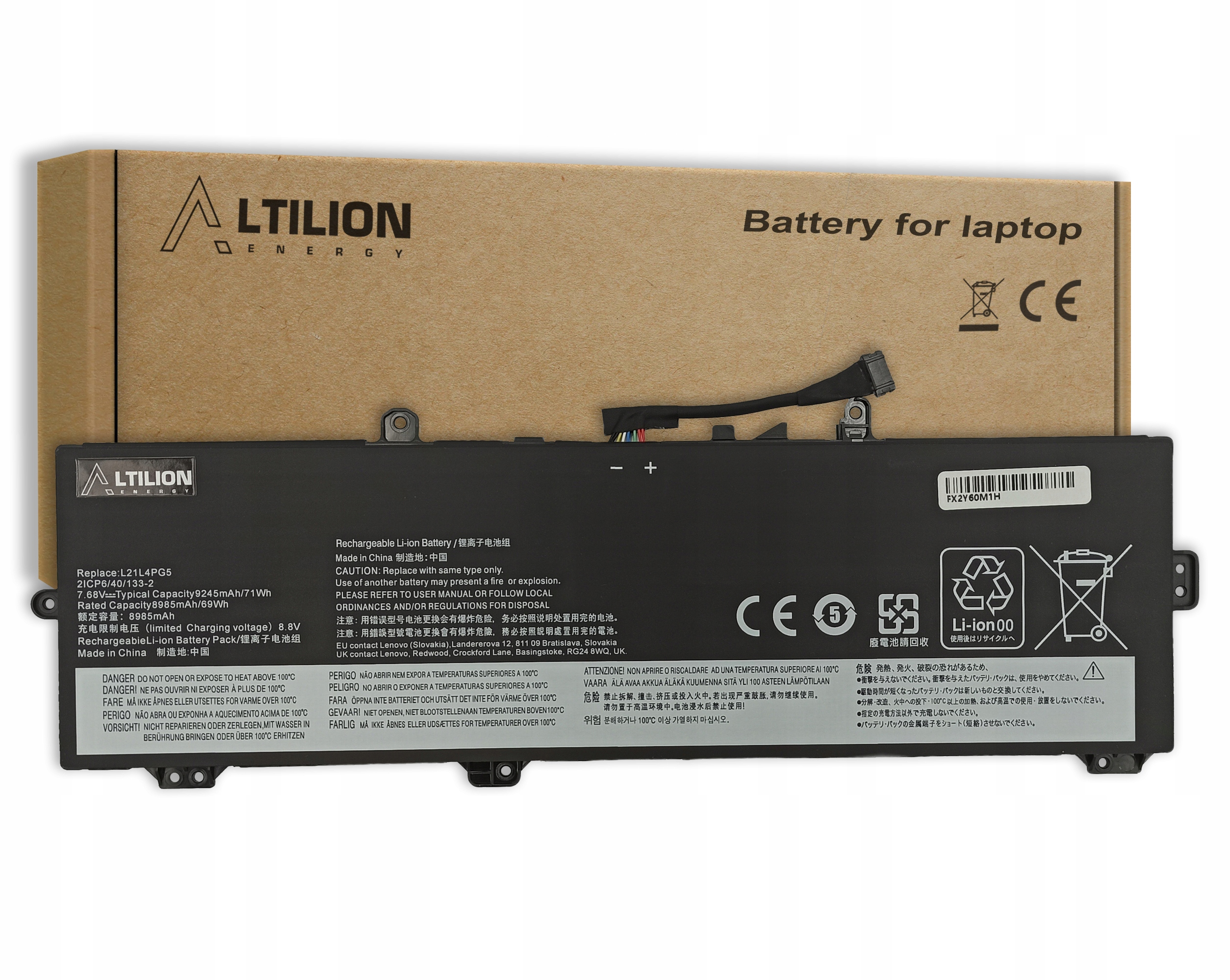 Batéria Altilion Energy L21L4PG5 kompatibilná s Lenovo