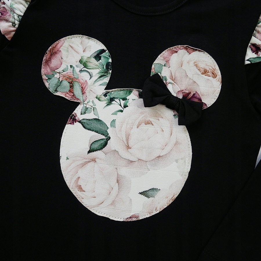 Komplet dla DZIEWCZYNKI w RÓŻE 110 naszywki Rozmiar 110