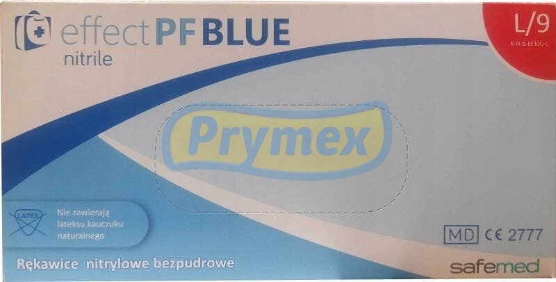 

Safemed Rękawice Nitrylowe Blue rozm L /9 100szt