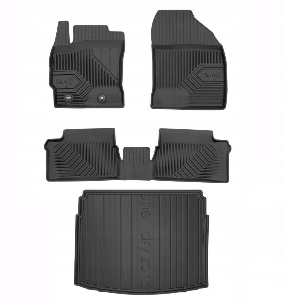 Gumové rohože rohožka do batožinového priestoru Toyota Auris 2 12 horná podlaha bez výklenkov