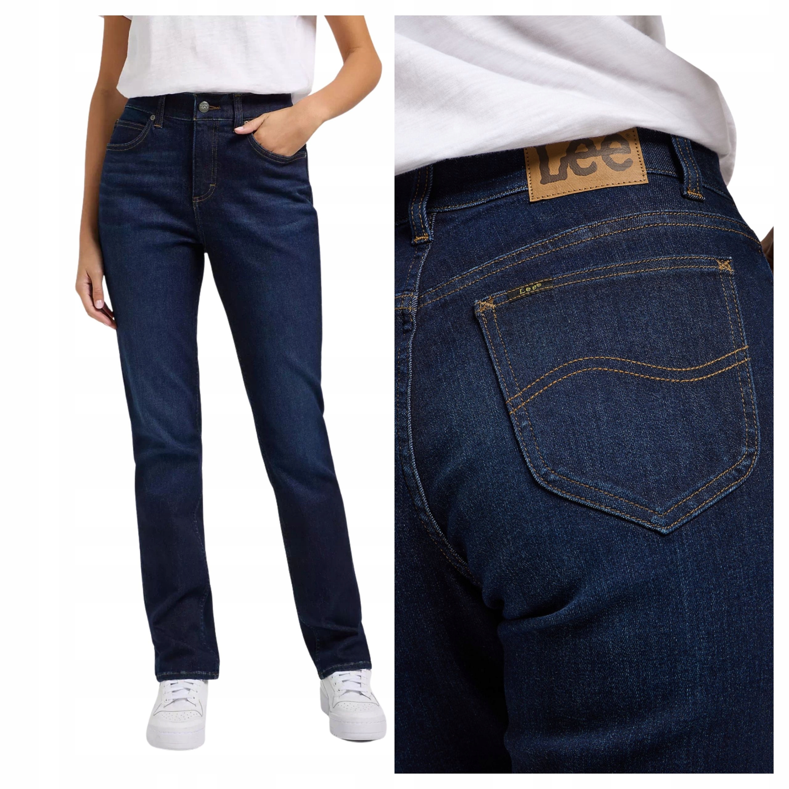 Dámské džínové kalhoty Lee Ulc Straight Modré Klasické W29 L31