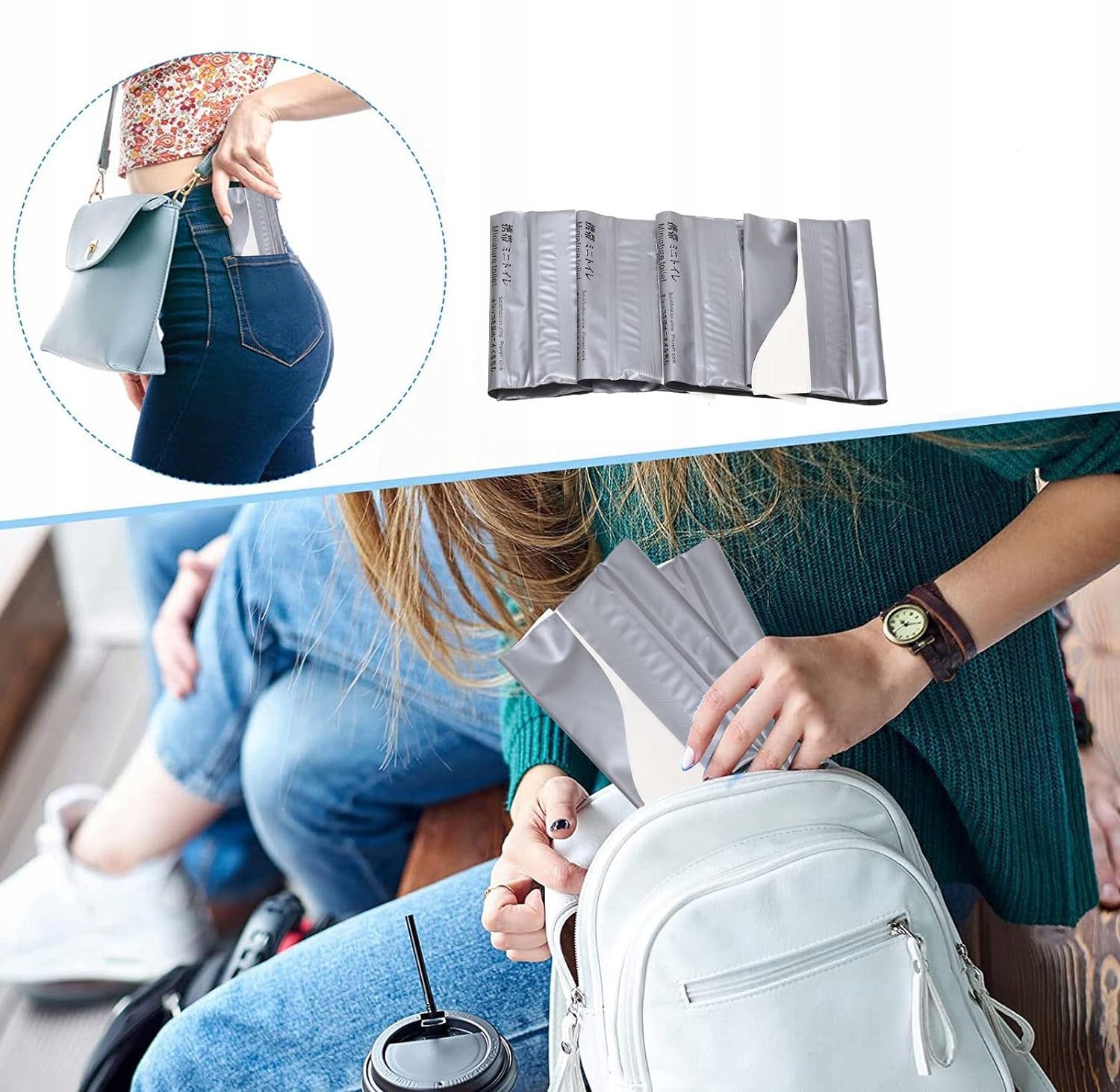 PISUAR DLA DOROSŁYCH PRZENOŚNY MĘŻCZYZNA KOBIET WOREK NA MOCZ 700ML 12SZT Marka bez marki