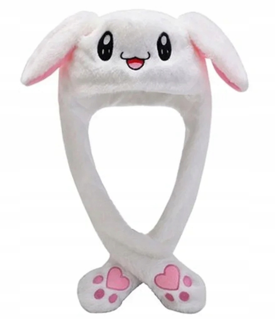 CZAPKA RUCHOME USZY KRÓLIK ŚWIATŁA LED CZAPKA Z USZAMI
