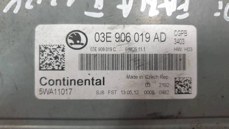 computer 03E906019AD SKODA FABIA II 1.2