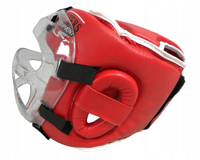 KASK BOKSERSKI SPARINGOWY MASTERS TRENINGOWY OCHRANIACZ GŁOWY z maską M Rozmiar M